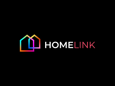 home link best logo best logo designer in dribbble brand identity branding holiday home home page linework link minimal modern modern logo modern logo designer modernism real estate logo rent typography vector