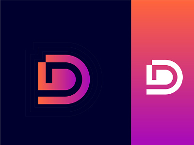 d letter logo mark
