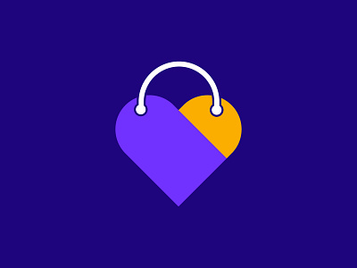 shopping app icon logo dersign