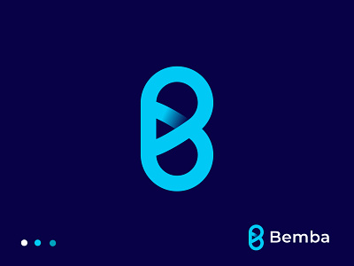 bemba a b c d e f g h i j k l m app icon best logo designer in dribbble brand identity branding elegant illustration illustrator logo designer loop minimal modern modern logo modern logo designer modernism n o p q r s t u v w x y z team work typography vector web logo