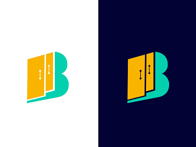 best door best logo best logo designer in dribbble brand mark branding creative mark decorate design door furniture home illustration interior logo minimal modern logo modern logo designer