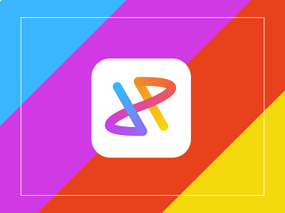 modern colorful app icon