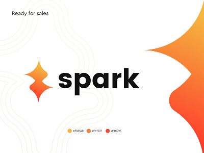 spark app icon logo awesome best logo best logo designer in dribbble brand identity branding corporate logo creative design ecommerce fire gradient logo illustration mark minimal minimalist modern logo modern logo designer monogram spark