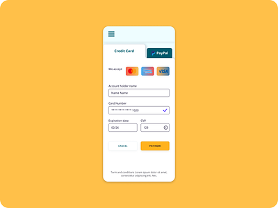 Daily UI Day 002 checkout credit card daily ui 002 design ui