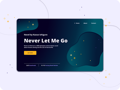 Daily UI Day 003 design landing page si fi space ui ux web
