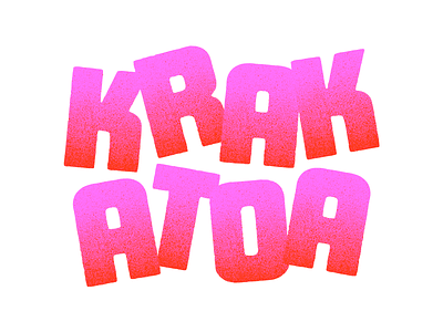 Krak Type Exploration branding custom type identity logo logotype packaging texture type typography