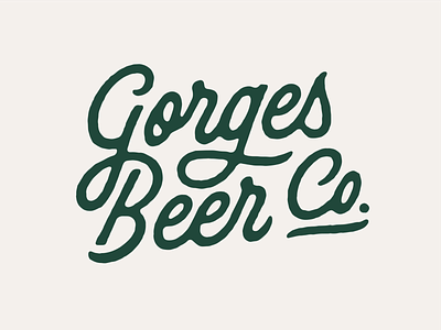 GBC Script branding brewery custom type logo logotype logotype design oregon texture typography