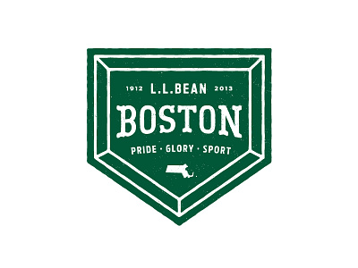 Boston Patch baseball boston custom logo type