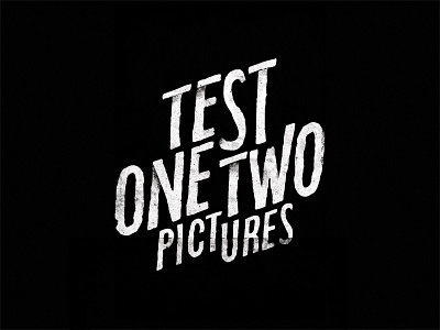 Test One Two Leftover 01 distressed grunge logotype pictures texture type