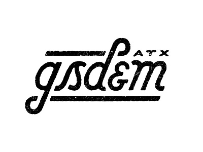 GSD&M Script ampersand custom type script texture type