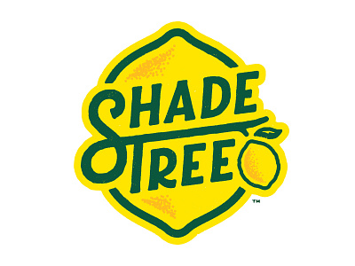Shade Tree Lemonade branding custom type identity lemon lemonade ligature logo logotype packaging tree typography