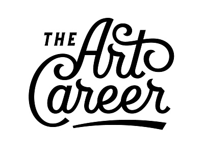 The Art Career art career custom type lettering ligature logotype script