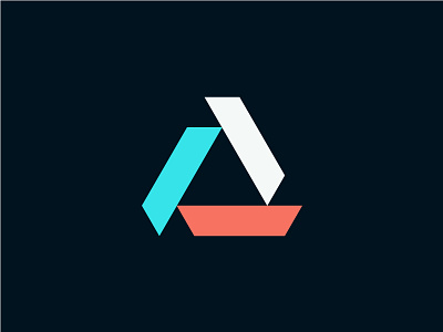 Amicus geometric logo triad triangle