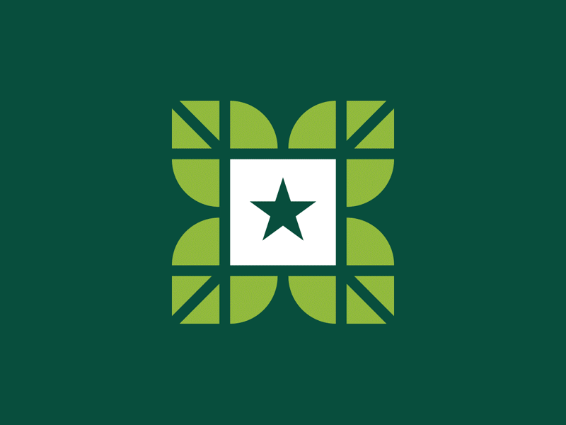 Downtown Green Space branding green icon identity leaf logo mark park plant