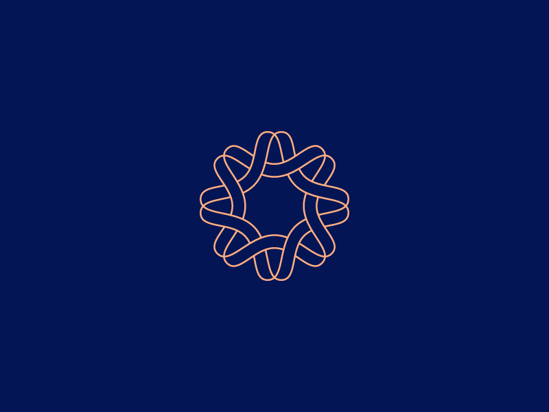 Nano Mark branding technology science identity mark connectivity waves molecule logo nano