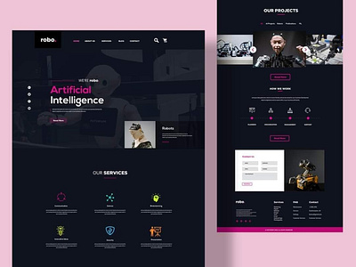 Artificial Intelligence landing page app branding design graphic design icon illustration logo minimal ux web