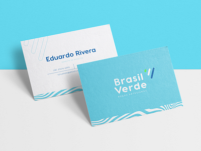 Brasil Verde Business Cards brand branding brazil business card lettering logo