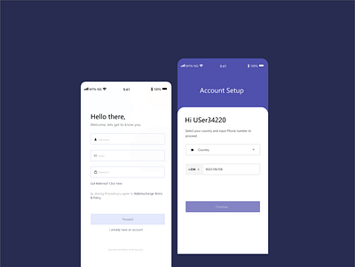 Crypto Wallet Mobile App UI Design