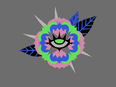 DESÉRTICO bold desert design eye flower icon illustration mexican mexico pattern surreal