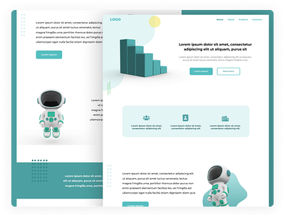 Landing Page 3d animation app branding design icons illustration logo motion graphics ui ui ux ui design uiux