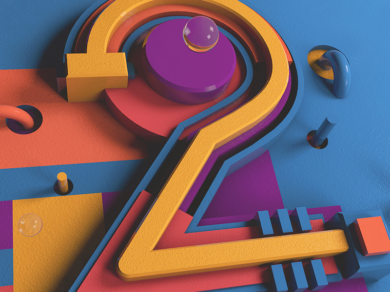 Number 2 - Illustrated Alphabet by Carlo Cadenas on Dribbble