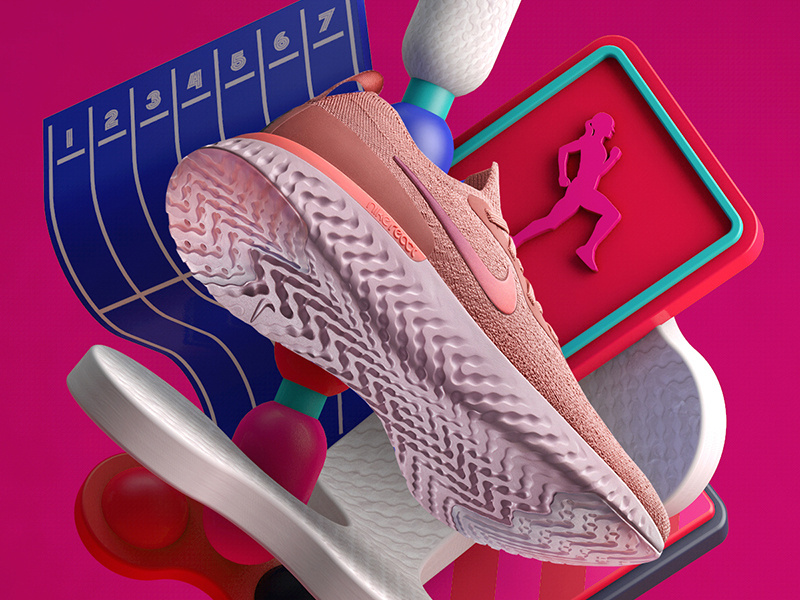 Nike Epic React (woman 1) By Carlo Cadenas On Dribbble