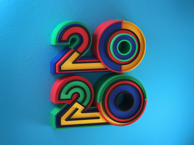 2020 3d artdirection artdirector colors illustration illustrator letters photoshop type typography