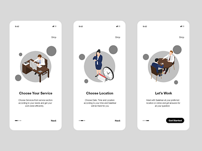 Consultancy App app design illustration illustrator ui ux