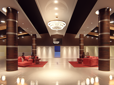 Interior Render of a Convention Hall 3d architecture design interior interior design lumion render