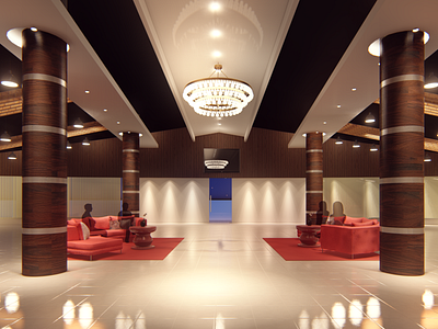 Interior Render of a Convention Hall