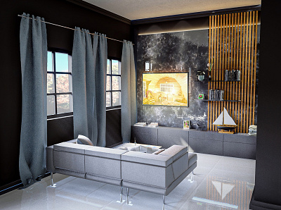 Interior Render of a Living room 3d architecture design design art fiverr interior interior design lumion render