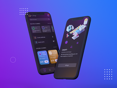 Courses application UI/UX Design