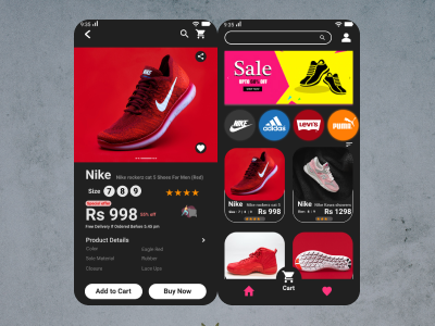 E Commerce App | Figma | Ui/Ux Design adobe animation branding design graphic design icon illustration illustrator logo typography ui ux vector