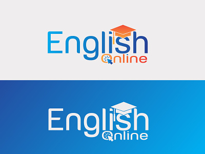 English Online Logo Branding
