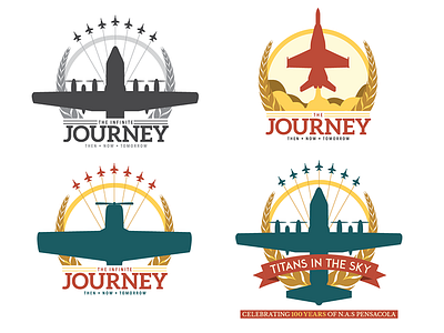 The Journey: Logo Study aviation illustration logo