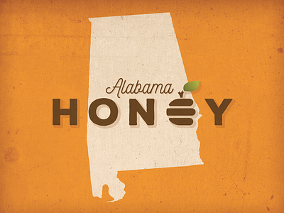 Alabama Honey branding design honey illustration logo packaging