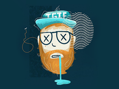 Self Portrait design illustration procreate selfie texture