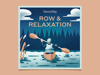 SweetBay Spotify Playlist Cover design illustration lake playlists relaxation spotify summer texture
