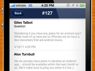 Groove iOS - Ticket inspector ios mobile ui