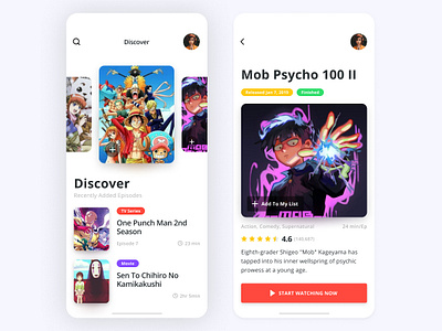 9Anime redesign Day 3 by Daniel Su on Dribbble