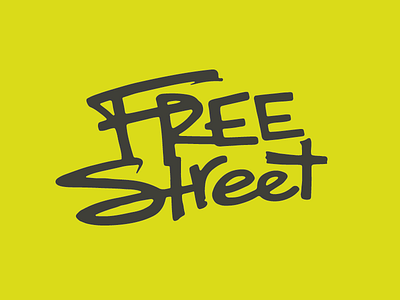 Free Street Theater bold chicago graffiti grunge hand drawn lettering logo park district street theater youth