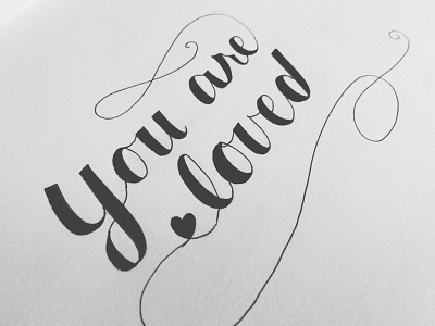 You are loved bullying depression hand lettering heart lettering love love is louder positive script self image you are loved