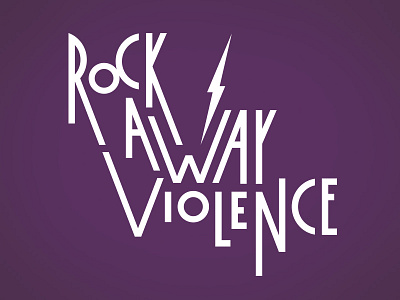 Rock Away Violence '15 cause child abuse concert domestic violence eva alliance lettering logo music rock sexual assault type violence
