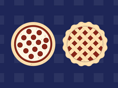 American Pie america circle flat illustration picnic pie pizza vector