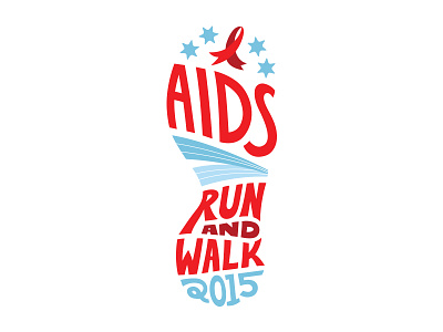 AIDS Run & Walk Chicago 2015 aids chicago egalite fundraising hand lettering lettering race run shoe walk
