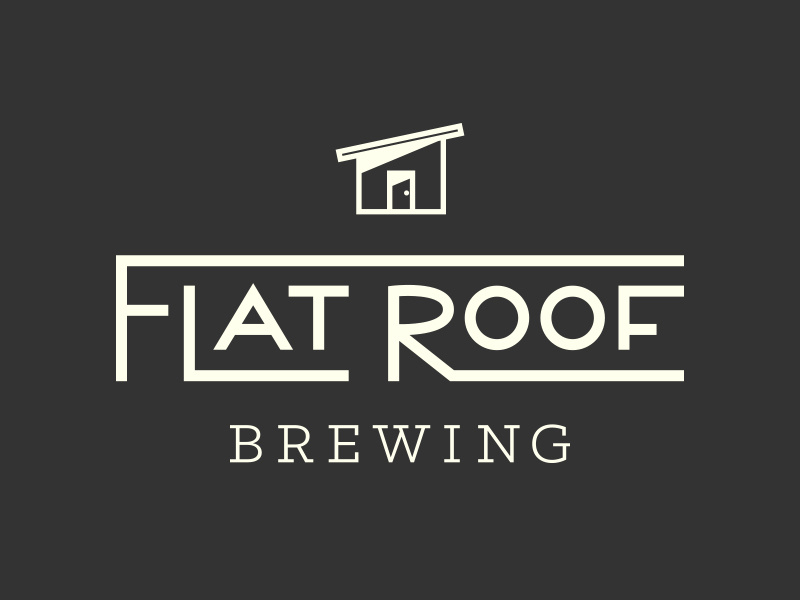 Flat Roof Brewing brewing icon graphic logotype logo beer