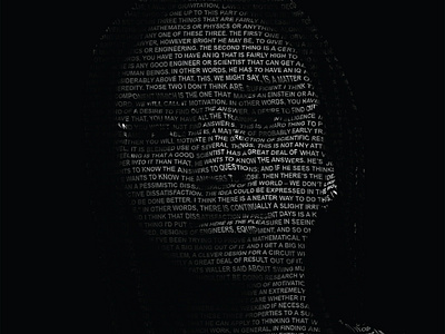 Text Portrait branding graphic design photo portrait typography