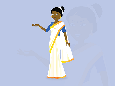 Afro Indian animation art graphic design illus illustration vector art