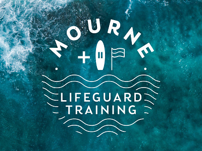 Mourne Lifeguard Training branding clean design contemporary design graphic design icon lifeguard logo design ocean training waves