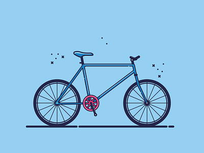 Bicycle design flat flat design flat illustration graphic design icon illustration ui design ui ux vector art vector illustration